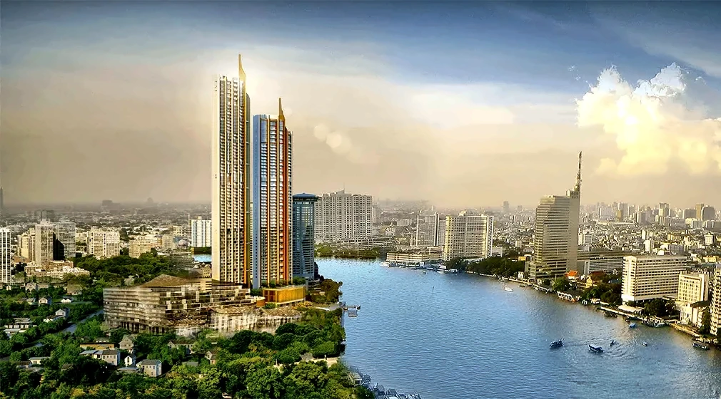 Exterior or project image for Magnolias Waterfront Residences in Bangkok