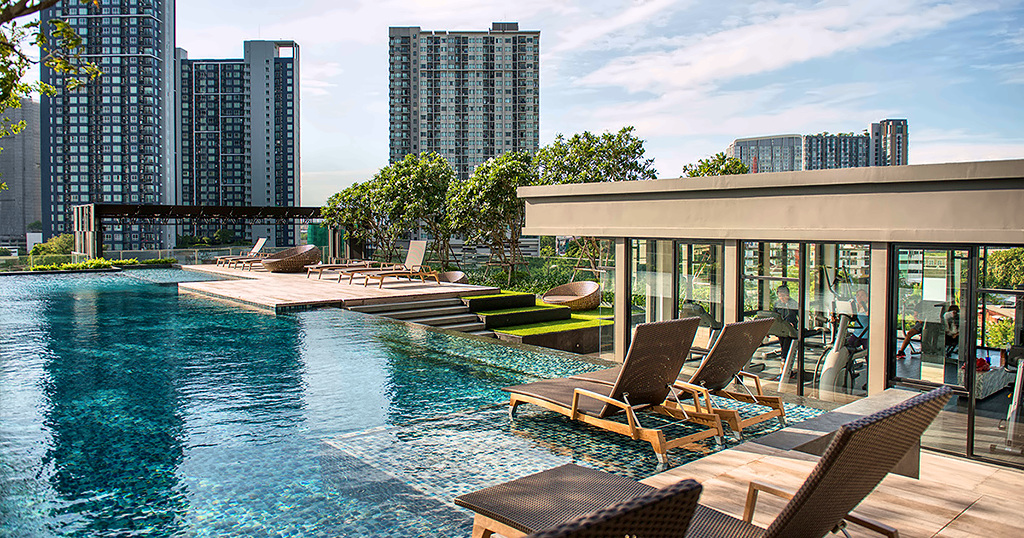 Exterior or project image for The Base Park West Sukhumvit 77 in Bangkok
